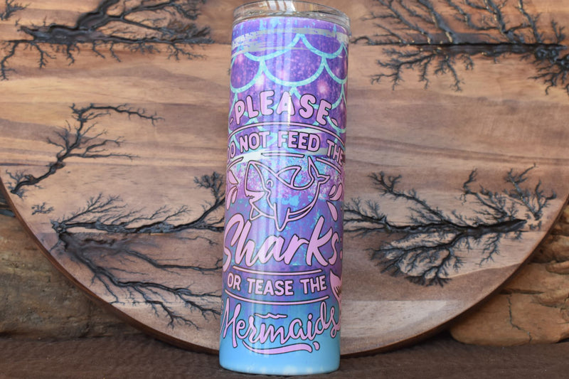 Pre-Designed 20 oz Tumbler Mermaid Background